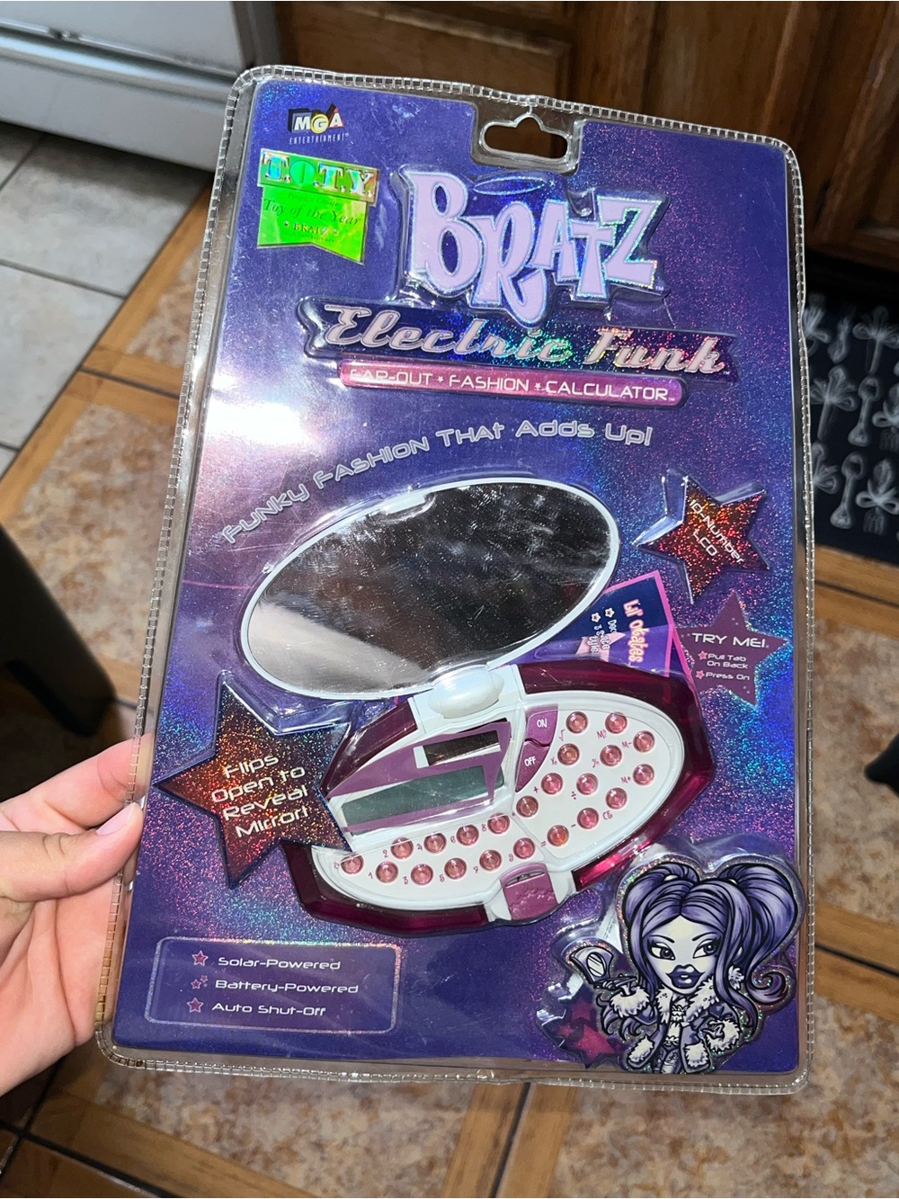 2003 MGA Bratz Dolls Electric Funk Far Out Fashion Calculator and Mirror